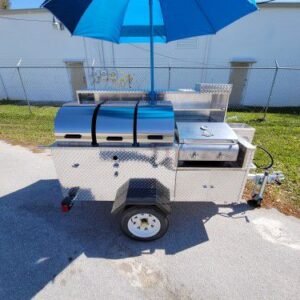 DELUXE HOT DOG / FOOD CART PRAIRIE DOG MODEL DIAMOND PLATE