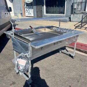 Silver Hot Dog Cart