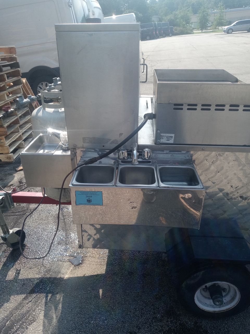 Silver Hot dog cart - Image 3
